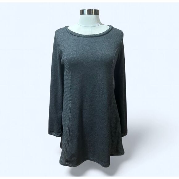 Altar’d State Small Gray Long Sleeve Shirt - Picture 1 of 6